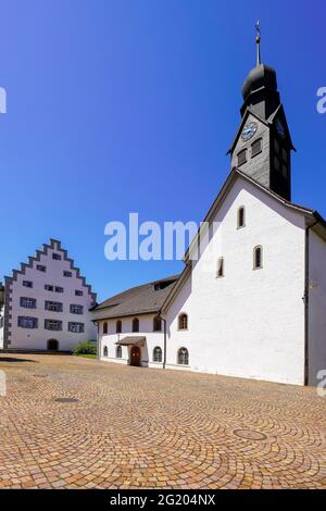 Kloster Tänikon ist ein ehemaliges Zisterzienserinnenkloster in der Gemeinde Ettenhausen in der Gemeinde Aadorf im Kanton Thurgau in der Schweiz. Stockfoto