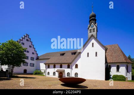 Kloster Tänikon ist ein ehemaliges Zisterzienserinnenkloster in der Gemeinde Ettenhausen in der Gemeinde Aadorf im Kanton Thurgau in der Schweiz. Stockfoto