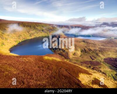 Lough Bray Upper in Wicklow Mountains, Irland Stockfoto