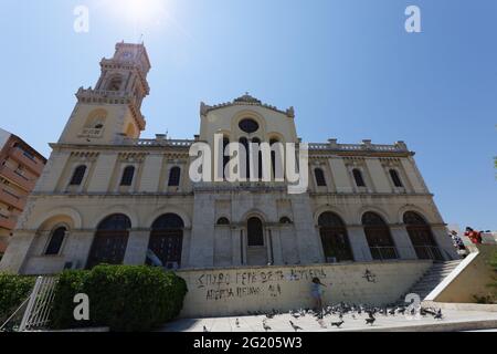 Kathedrale Von Agios Minas - Iraklio Heraklion Griechenland Stockfoto