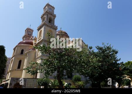 Kathedrale Von Agios Minas - Iraklio Heraklion Griechenland Stockfoto