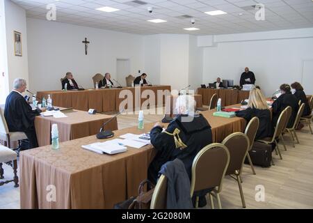 Rom, Italien. Juni 2021. 6. Juni 2021 : der neue Mehrzwecksaal der Vatikanischen Museen Credit: Independent Photo Agency/Alamy Live News Stockfoto