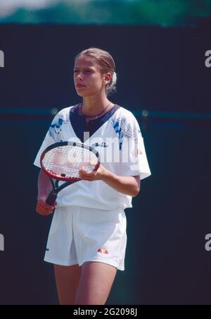 Deutsche Tennisspielerin Jana Kandarr, 1990er Jahre Stockfoto