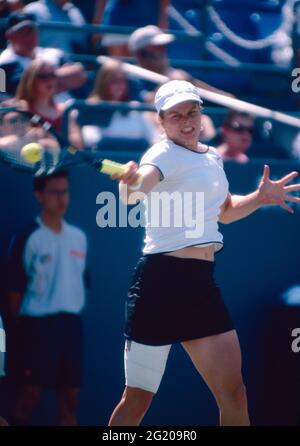 Der belgische Tennisspieler Kim Clijsters, 2001 Stockfoto