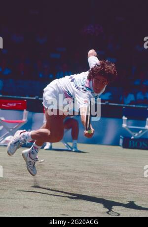 Spanischer Tennisspieler Tomas Carbonell, Davis Cup 1991 USA vs. Spanien Stockfoto