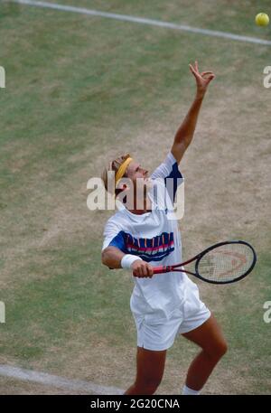 Französischer Tennisspieler Thierry Champion, Wimbledon UK 1990er Jahre Stockfoto