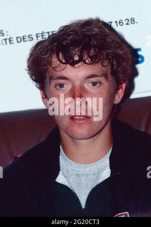 Russischer Tennisspieler Andrei Tscherkassow, 1990 Stockfoto
