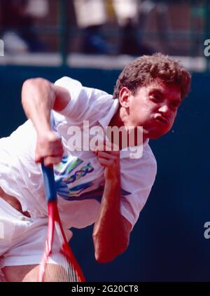 Russischer Tennisspieler Andrei Tscherkassow, 1992 Stockfoto