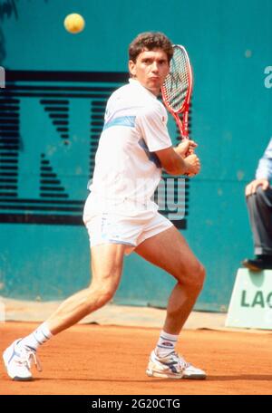 Russischer Tennisspieler Andrei Tscherkassow, 1992 Stockfoto