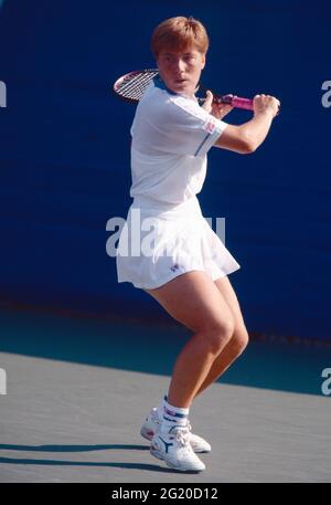 Die italienische Tennisspielerin Sandra Cecchini, US Open 1995 Stockfoto