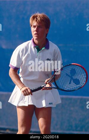 Die italienische Tennisspielerin Sandra Cecchini, US Open 1992 Stockfoto