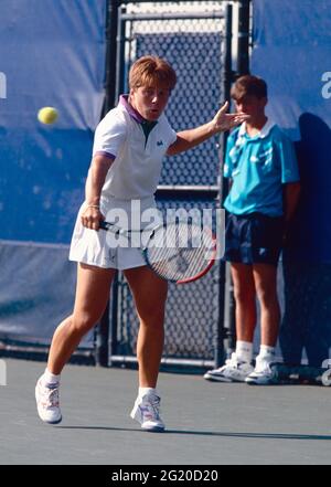 Die italienische Tennisspielerin Sandra Cecchini, US Open 1992 Stockfoto