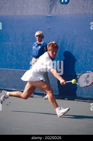 Die italienische Tennisspielerin Sandra Cecchini, US Open 1992 Stockfoto