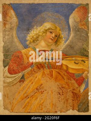 Ange jouant de la viole 1472-1473 Stockfoto