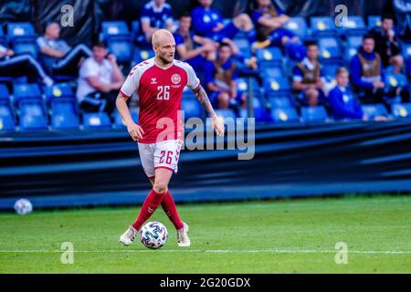 Brondby, Dänemark. Juni 2021. Nicolai Boilesen (26) aus Dänemark, gesehen während der Fußballfreundschaften zwischen Dänemark und Bosnien-Herzegowina im Brøndby Stadion. (Foto: Gonzales Photo/Alamy Live News Stockfoto