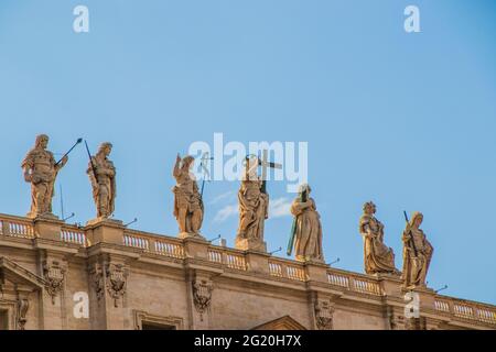 Verschiedene Ansichten der Vatikanstadt Stockfoto