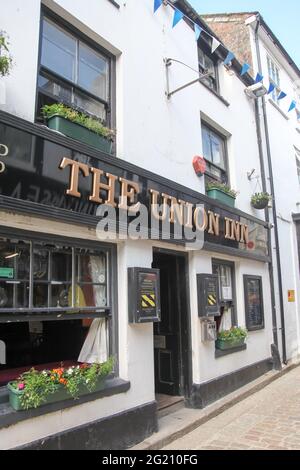 The Union Inn Public House, Fore Street, St. Ives, Cornwall, Großbritannien, Juni 2021 Stockfoto