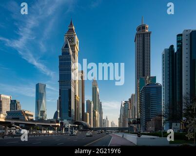 Moderne Architektur aus Dubai, VAE Stockfoto
