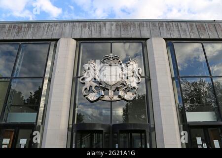 Crown Court, Much Park Street, Stadtzentrum, Coventry, West Midlands, England, Großbritannien, Großbritannien, Europa Stockfoto