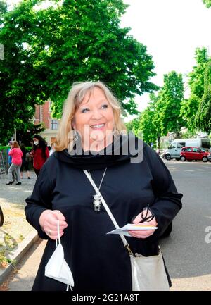 Angelika Mann bei der Premiere des Theaterstücks 'Winterrose' im Schlosspark Theater. Berlin, 06.06.2021 Stockfoto