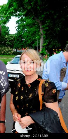 Katharine Mehrling bei der Premiere des Theaterstücks 'Winterrose' im Schlosspark Theater. Berlin, 06.06.2021 Stockfoto