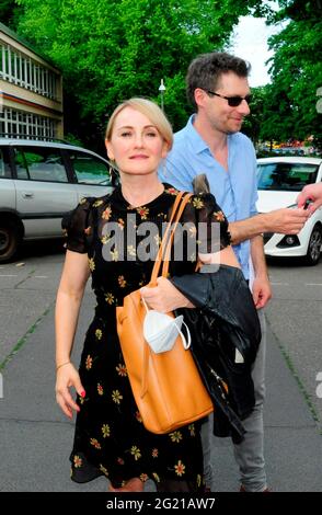 Katharine Mehrling bei der Premiere des Theaterstücks 'Winterrose' im Schlosspark Theater. Berlin, 06.06.2021 Stockfoto