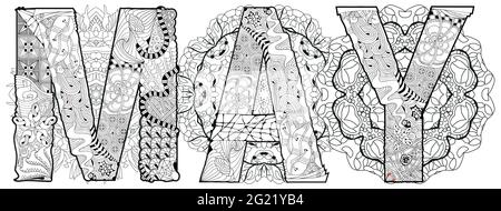 Handgemaltes Kunstdesign. Illustration KANN mit Mandalas für T-Shirt-Design, Tattoo und andere Dekorationen. Handgemaltes Kunstdesign. Stock Vektor