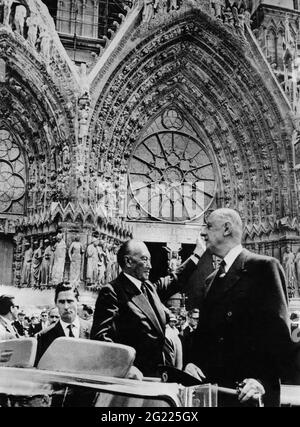 Adenauer, Konrad, 5.1.1876 - 19.4.1967, deutscher Politiker (CDU) und Staatsmann, ZUSÄTZLICHE-RIGHTS-CLEARANCE-INFO-NOT-AVAILABLE Stockfoto