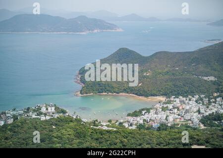 Dorf in der Nähe von Clear Water Bay, Sai Kung, Hongkong, Außenlandschaft Stockfoto