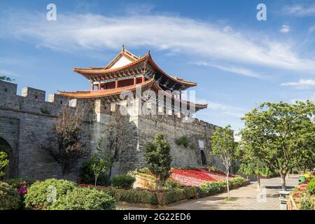 Altes Stadttor der Dali Altstadt, Provinz Yunnan, China Stockfoto