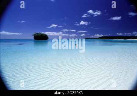 FRANKREICH. NEUKALEDONIEN, LOYALITÄTSARCHIPEL, LIFOU-INSEL. LUENGONI BAY Stockfoto