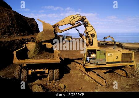 FRANKREICH. NEUKALEDONIEN, GROSSE INSEL, NICKELGEWINNUNGSINDUSTRIE Stockfoto