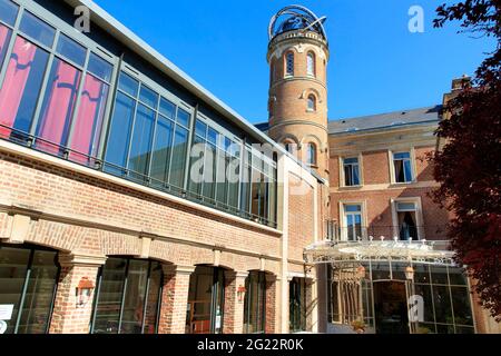 Amiens (Nordfrankreich): Jules Vernes Haus, in dem sich das dem Schriftsteller gewidmete Museum befindet Stockfoto