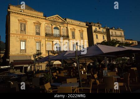 FRANKREICH. HAUTE-CORSE (2B) BASTIA. ALTER HAFEN Stockfoto