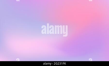 Abstraktes Farbvektorbanner. Unscharfer heller, frischer Verlaufshintergrund. Pastellrosa, blau, lila glatte Flecken. Banner mit neutraler Flüssigfärbung und Platz Stock Vektor