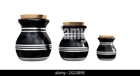 Vase isoliert auf weißem Hintergrund 3d-Illustration Stockfoto
