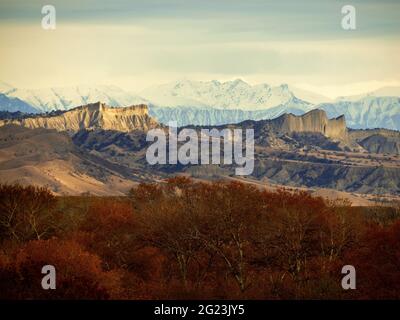 Landschaften der georgischen Wüste, Chachuna verwaltet Reserve Stockfoto