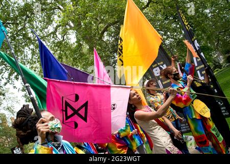 Russell Square 29. Mai 2021 Töten Sie die Bill-Demonstration Stockfoto