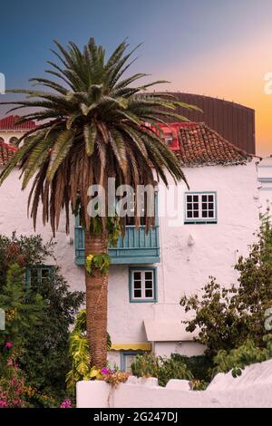 Typischer Stil des Hauses auf La Parma. Teil der Canarie-Inseln Stockfoto
