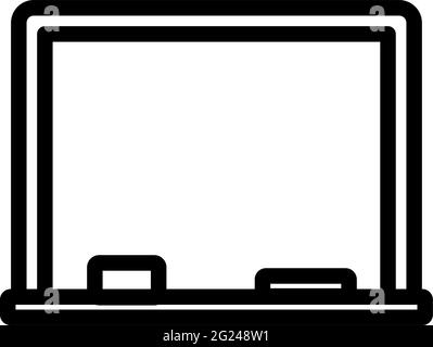 Symbol Der Tafel Im Klassenzimmer. Bearbeitbares, Fett Formatischtes Umrisse-Design. Vektorgrafik. Stock Vektor
