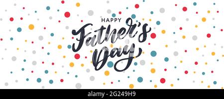 Alles gute zum Vatertag. Beschriftung. Banner Sale Pinsel Textmuster Stock Vektor