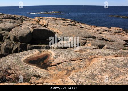 Landschaft mit einer felsigen Küste - Hvaler Stockfoto