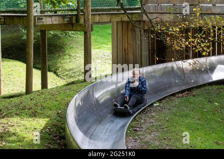 Zufällige Sehenswürdigkeiten rund um den Oakwood Theme Park Stockfoto