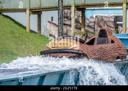 Zufällige Sehenswürdigkeiten rund um den Oakwood Theme Park Stockfoto