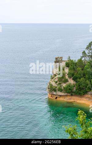 Pictured Rocks National Lake Shore Michigan State am Lake Superior. Die Upper Peninsula von Michigan Stockfoto