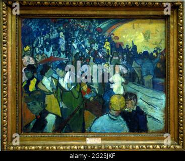 Vincent van Gogh - Zuschauer in der Arena von Arles, dem Staatlichen Eremitage Museum, Sankt Petersburg, Russland. Stockfoto