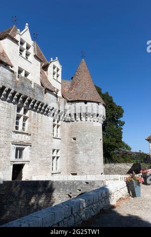 Schloss Mobazillac in Aquitanien, Südfrankreich Stockfoto