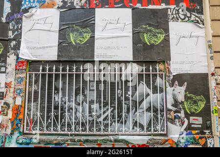 NEUE KUNSTWERKE IM SERGE GAINSBOURG'S HAUS Stockfoto