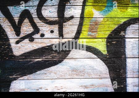Texturen aus einem verlassenen Haus Stockfoto