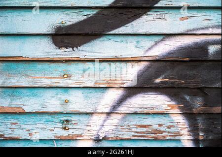 Texturen aus einem verlassenen Haus Stockfoto